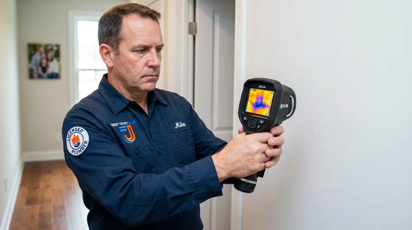 Thermal imaging leak detection by Johns Plumbing LLC in Yaphank